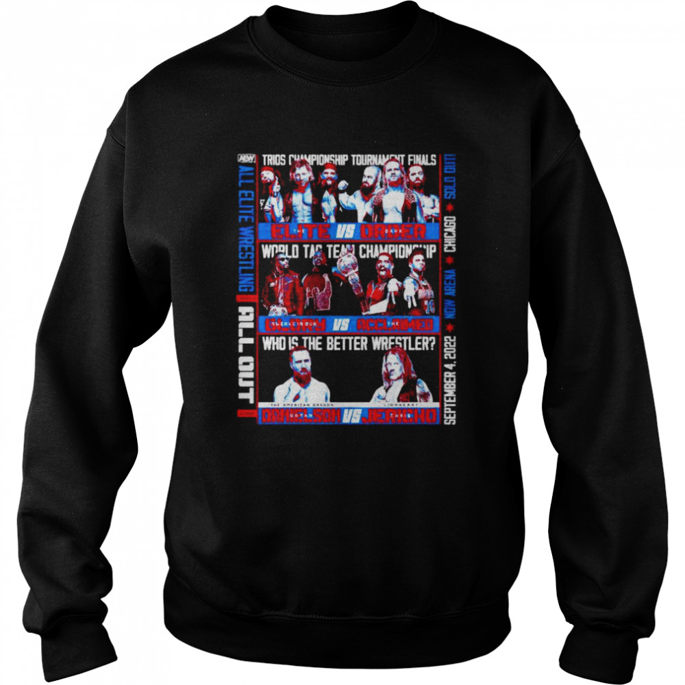 Awesome aew all out 2022 shirt Unisex Sweatshirt