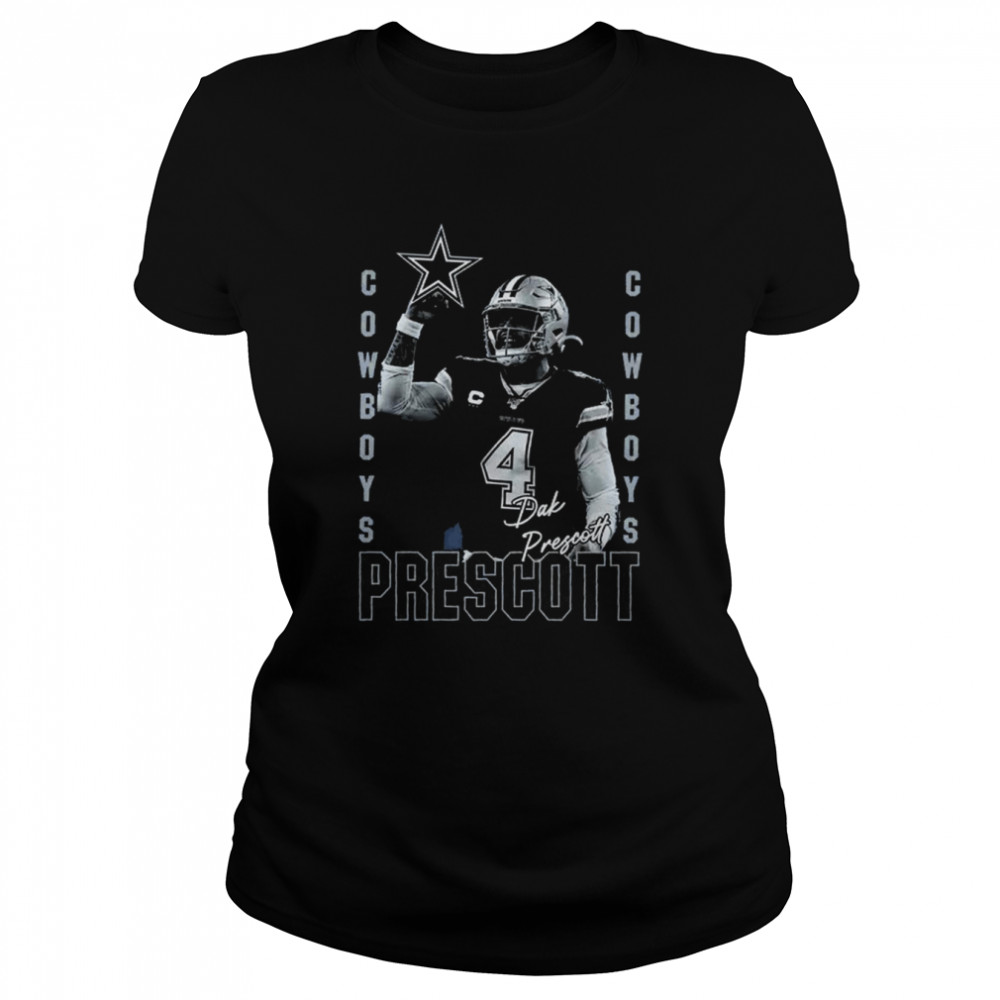Awesome dak Prescott Dallas Cowboys Play Action T- Classic Women's T-shirt