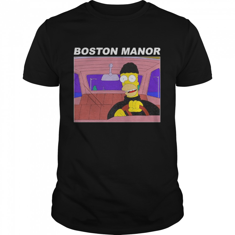 Boston manor homer Simpson stealing car unisex T-shirt