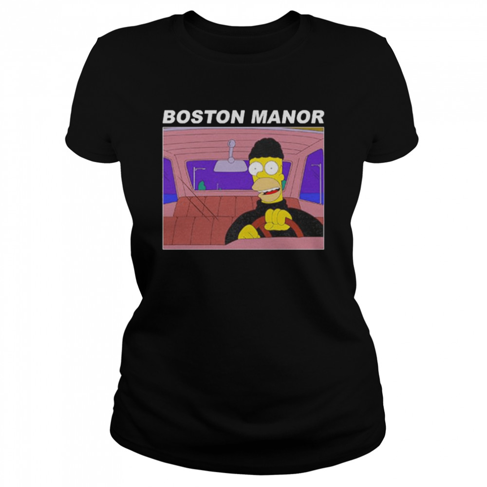 Boston manor homer Simpson stealing car unisex T-shirt Classic Women's T-shirt