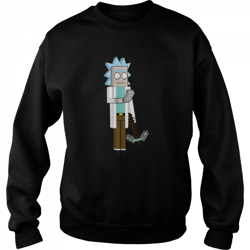 Cartoon Rick Minecraft Rick And Morty shirt Unisex Sweatshirt