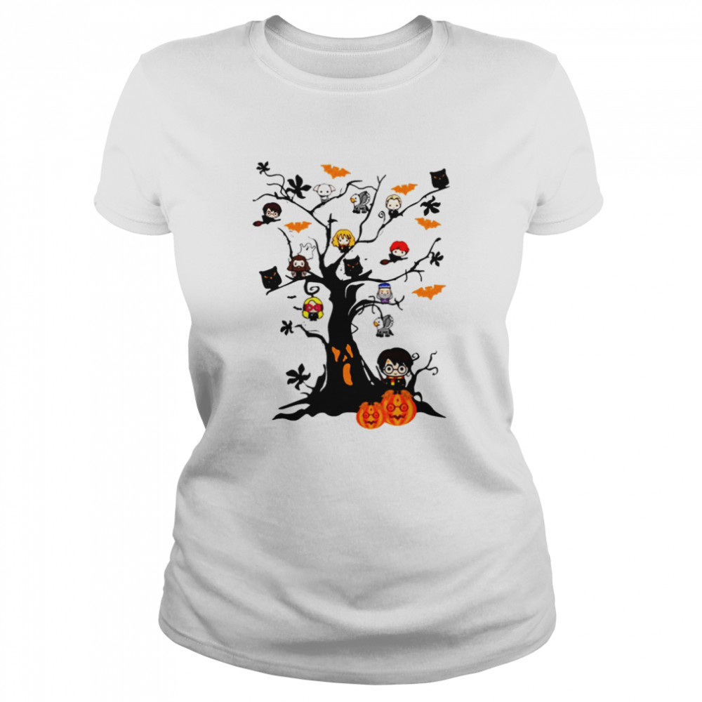 Chibi Harry Potter Halloween Tree shirt 5 Chibi Harry Potter Halloween Tree shirt Classic Women's T-shirt