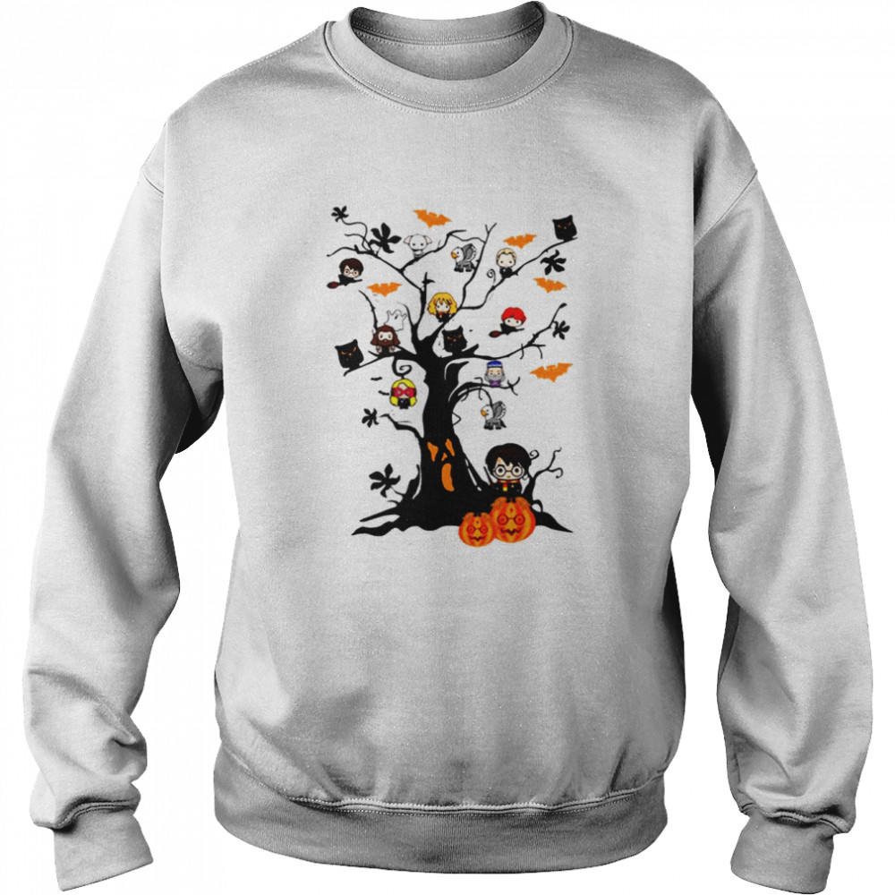 Chibi Harry Potter Halloween Tree shirt Unisex Sweatshirt