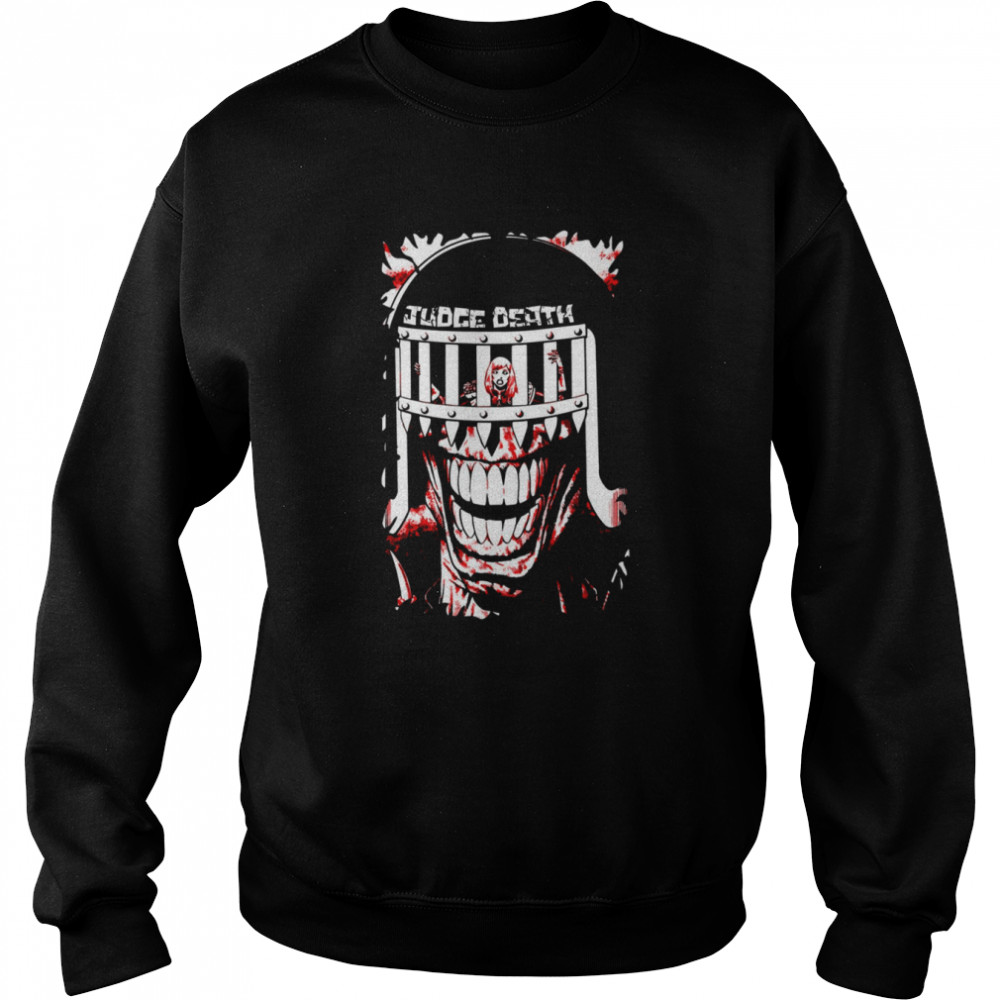 Creepy Judge Death Distressed shirt Unisex Sweatshirt