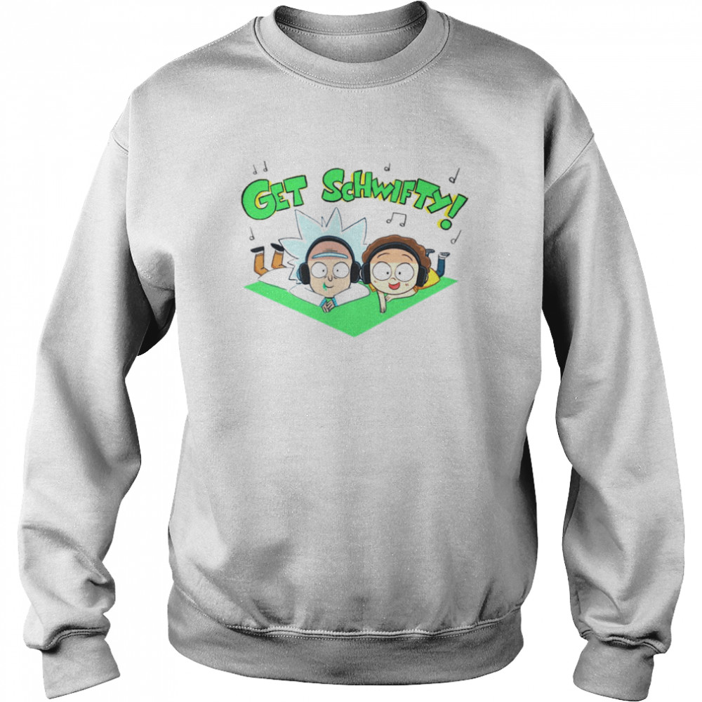 Cute Chibi Rick And Morty Listing To Music Get Schwifty shirt 7 Cute Chibi Rick And Morty Listing To Music Get Schwifty shirt Unisex Sweatshirt