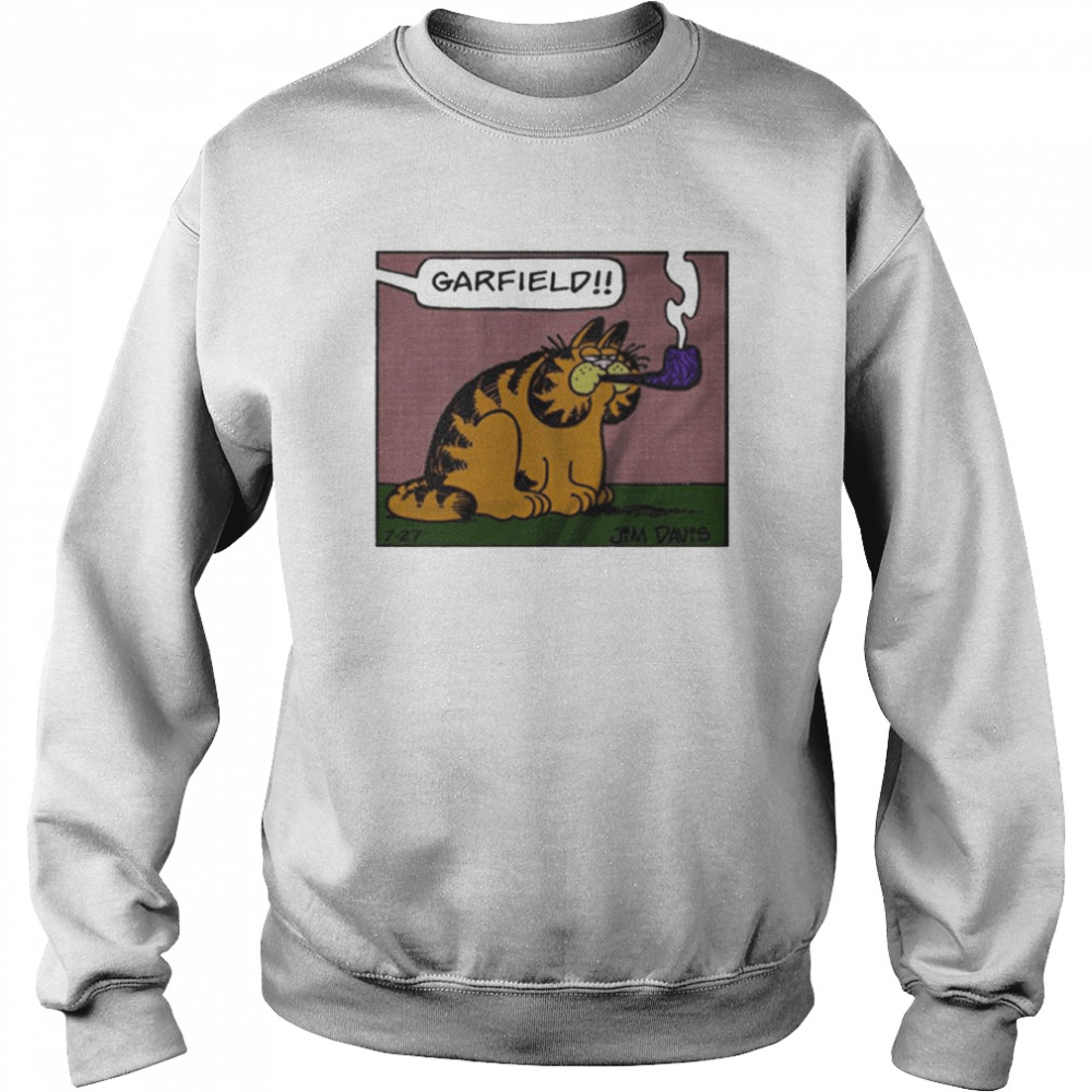 Garfield Smoking Pipe Unisex Sweatshirt