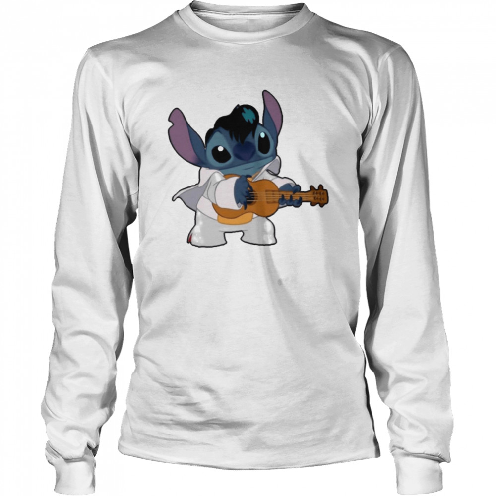 Guitar Player Elvis Stitch Elvis Presley shirt Long Sleeved T-shirt