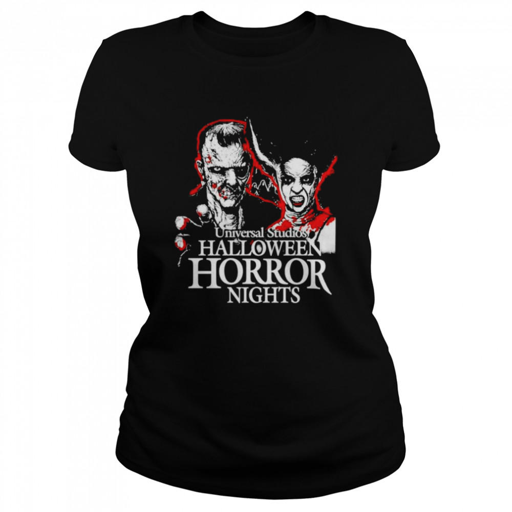 Halloween Horror Nights Frankenstein and Bride Of Frankenstein shirt Classic Women's T-shirt