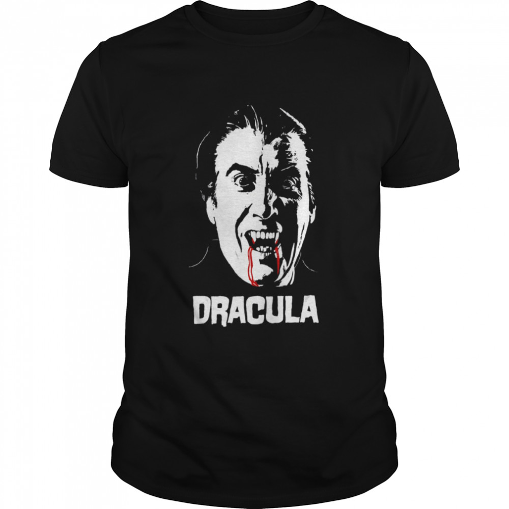 Horror Halloween Dracula Vampire Horror Flick White Shirt