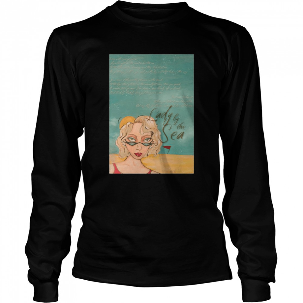 Lady By The Sea Stephen Sanchez Typographic shirt Long Sleeved T-shirt