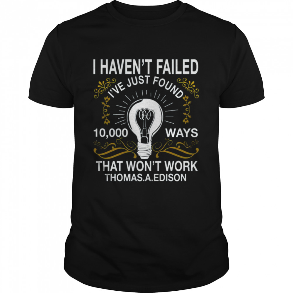 Light Bulb Thomas Alva Edison shirt
