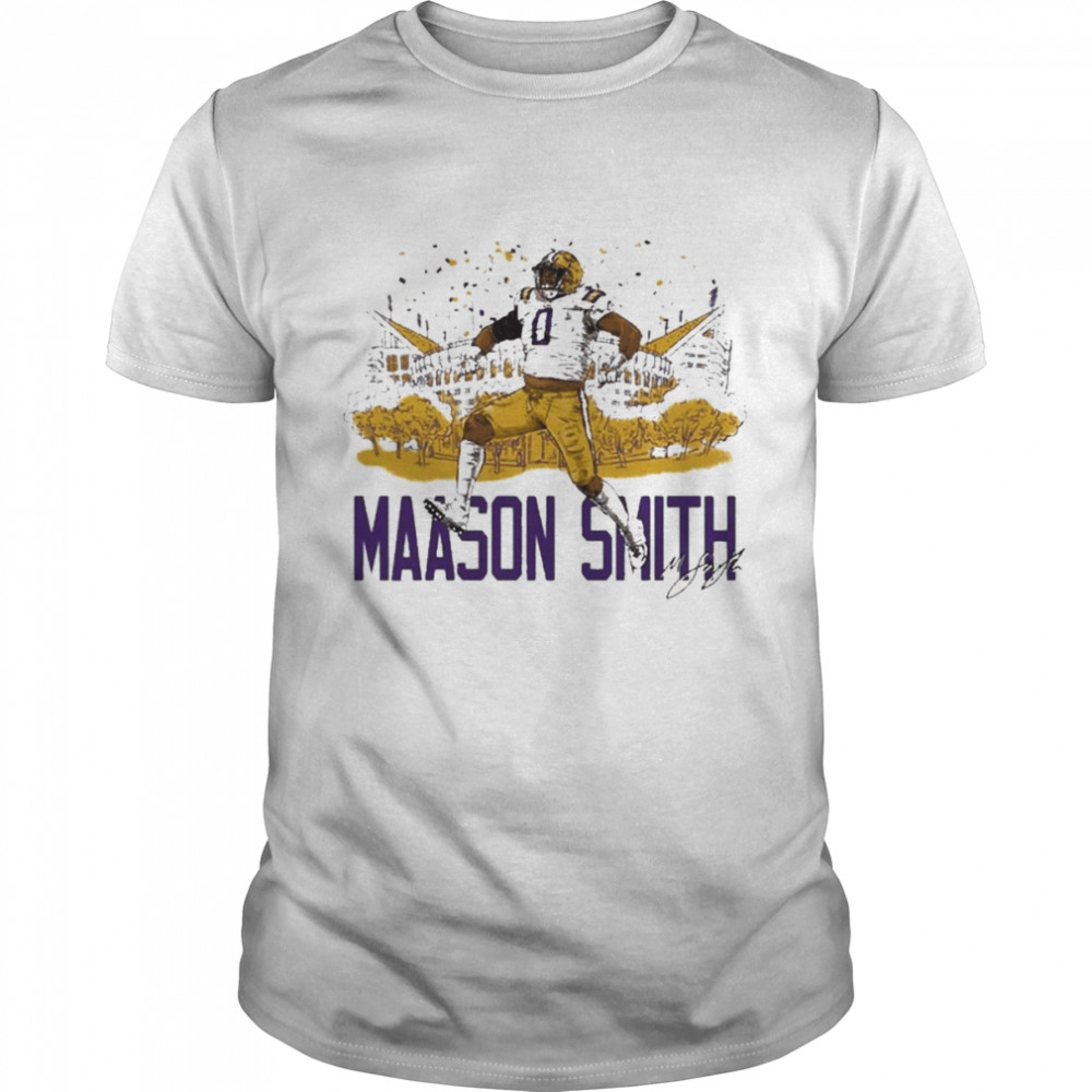 LSU Tigers Maason Smith Stomping Grounds Signature Classic Men's T-shirt