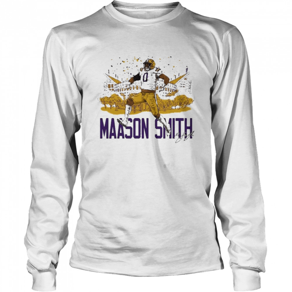 LSU Tigers Maason Smith Stomping Grounds Signature Shirt 6 LSU Tigers Maason Smith Stomping Grounds Signature Long Sleeved T-shirt
