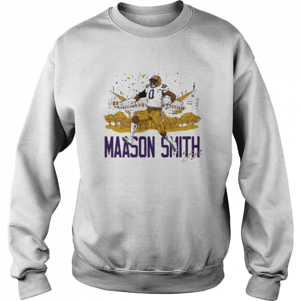 LSU Tigers Maason Smith Stomping Grounds Signature Unisex Sweatshirt