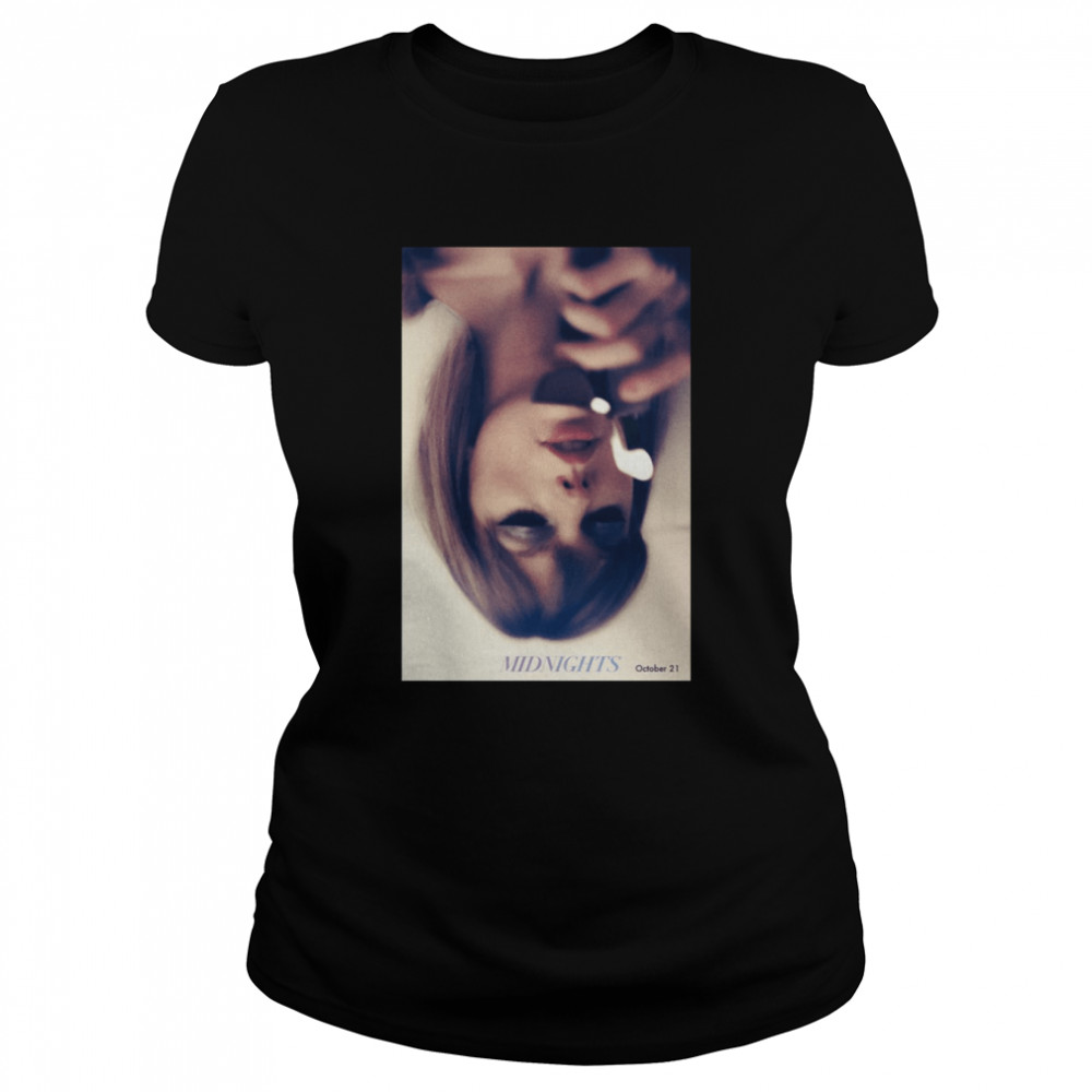 Midnights Poster October 21 TS Taylor shirt Classic Women's T-shirt