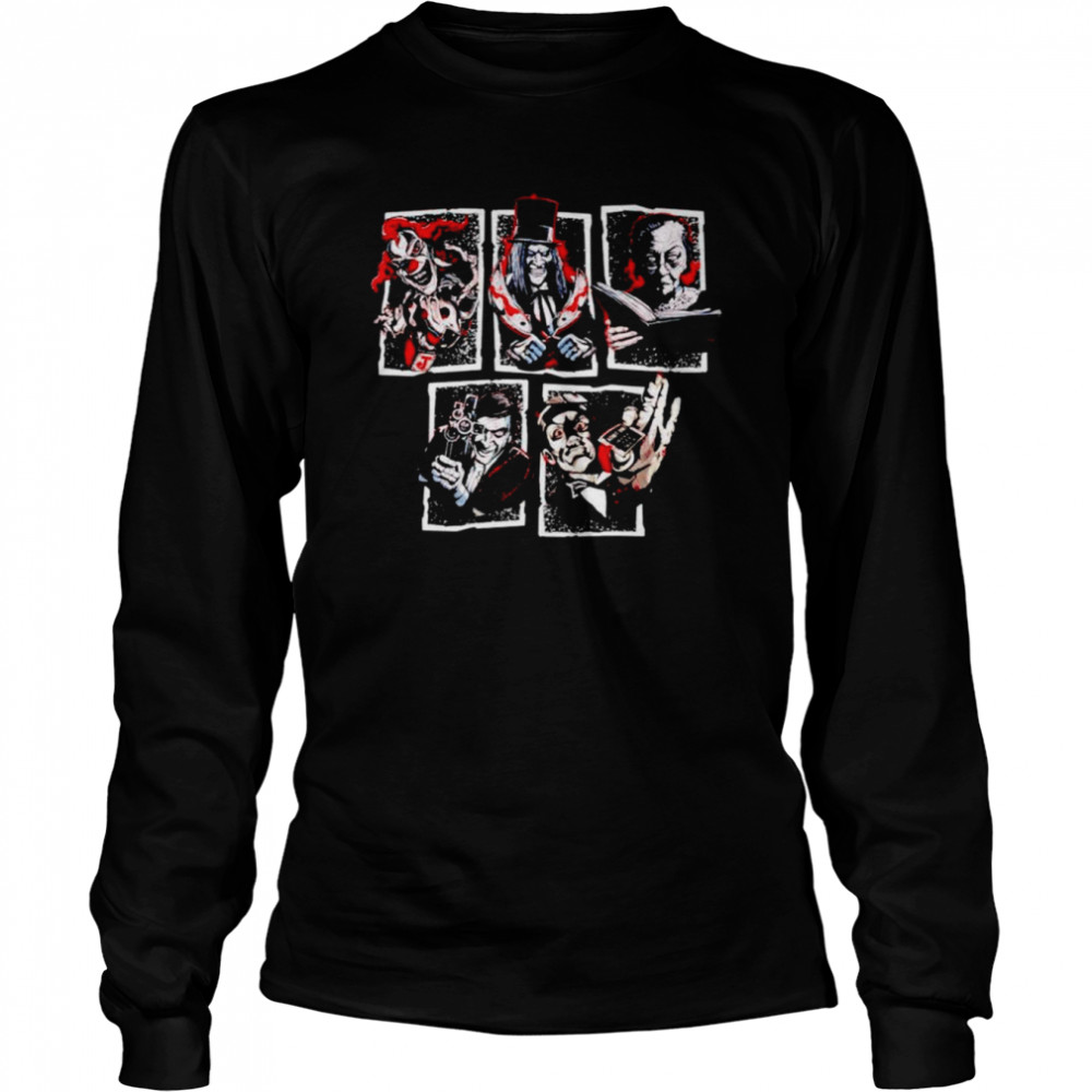 Monsters Horror Icons shirt 6 Monsters Horror Icons shirt Long Sleeved T-shirt