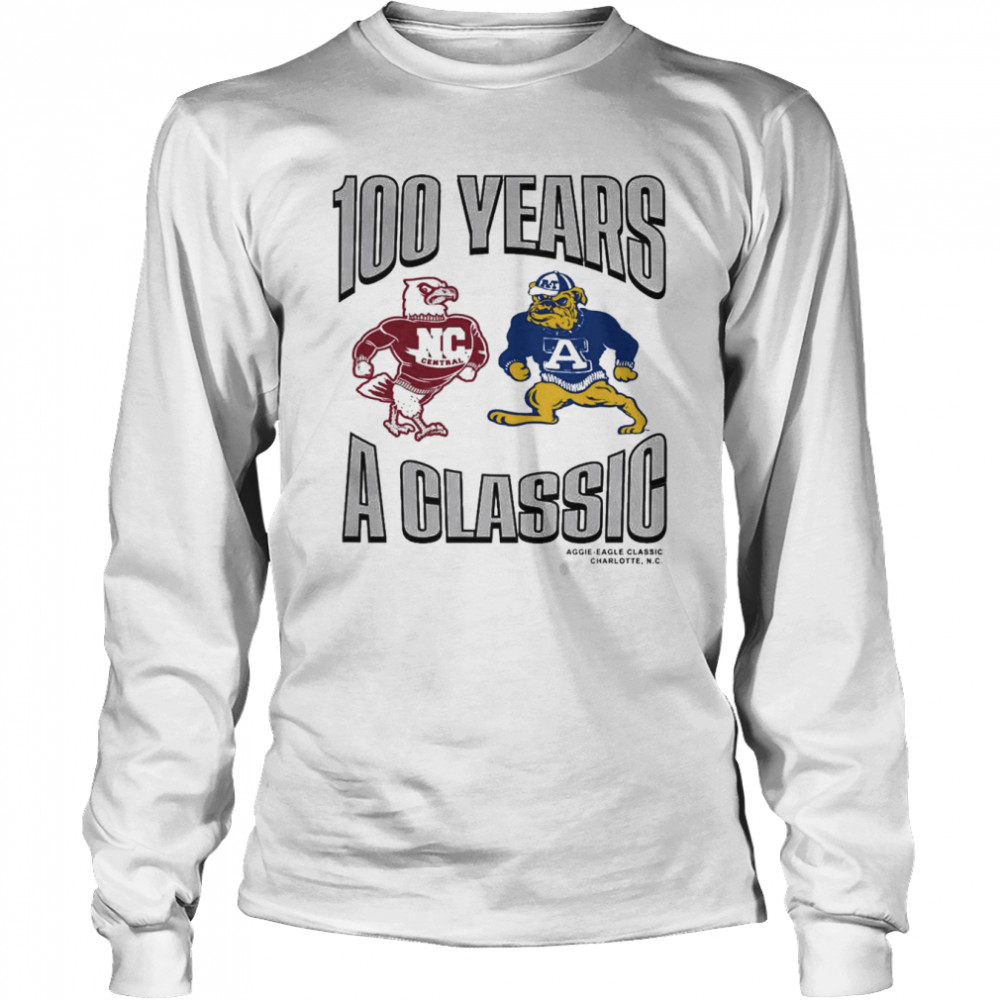 NC Central v NC A&T Commemorative 100 years A Classic shirt Long Sleeved T-shirt