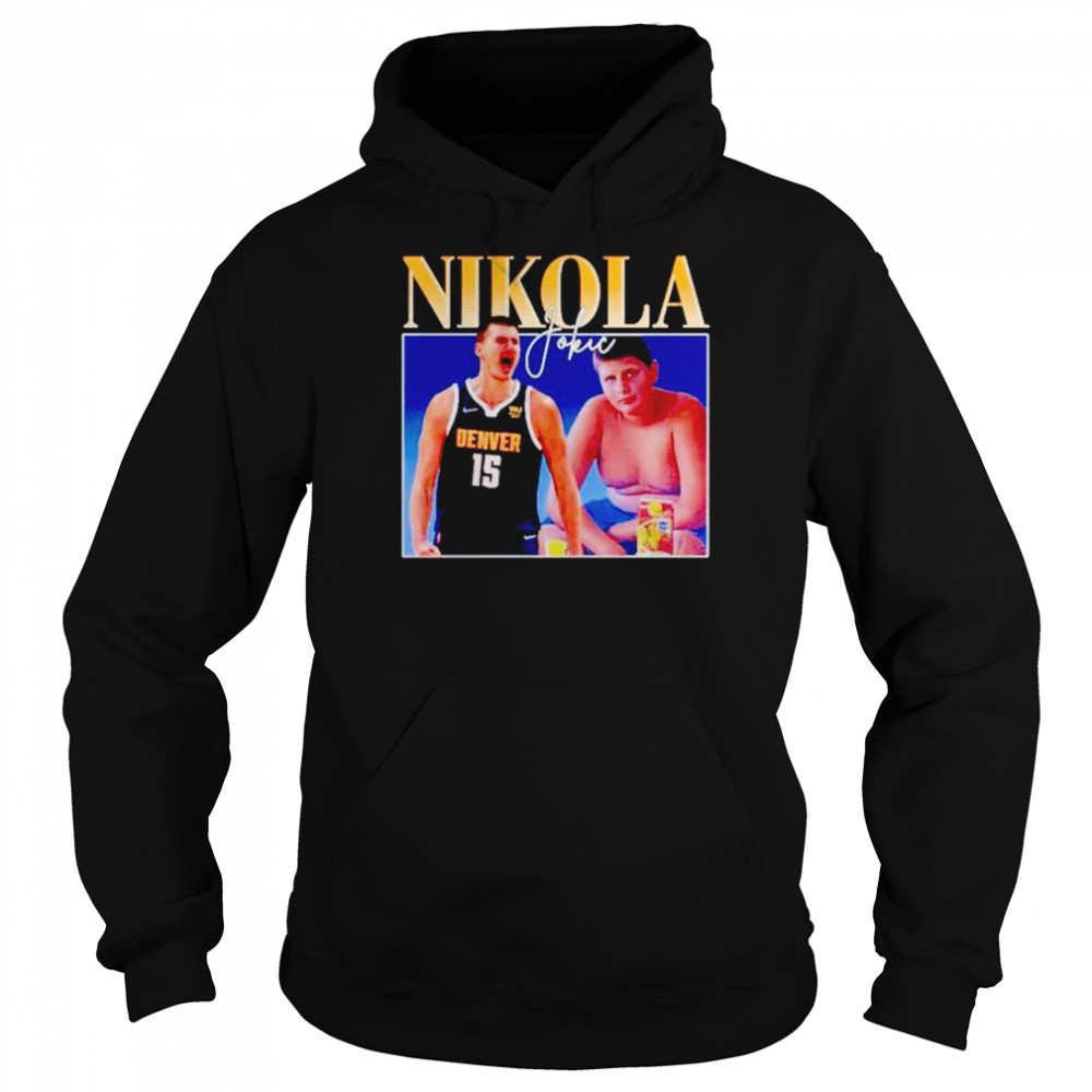 Nikola Jokic vintage shirt 8 Nikola Jokic vintage shirt Unisex Hoodie