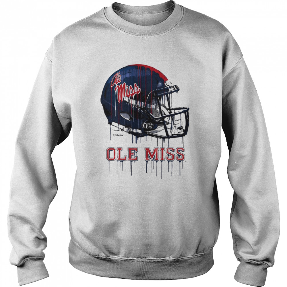 Ole Miss Rebels Original Dripping Football Helmet shirt Unisex Sweatshirt