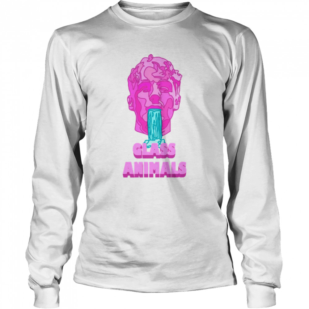 Soda Waterfalls Head And Logo Glass Animals shirt Long Sleeved T-shirt