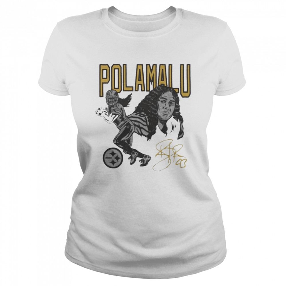 Steelers Troy Polamalu signature shirt Classic Women's T-shirt