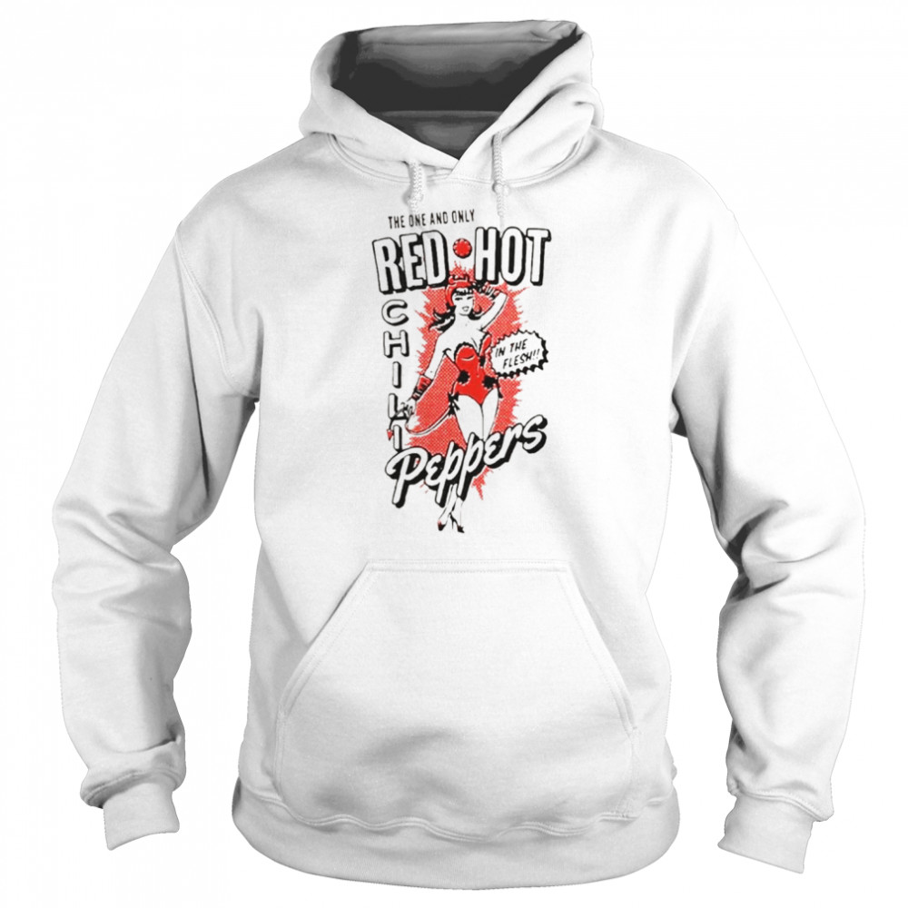 Vintage red hot chili peppers in the flesh shirt Unisex Hoodie