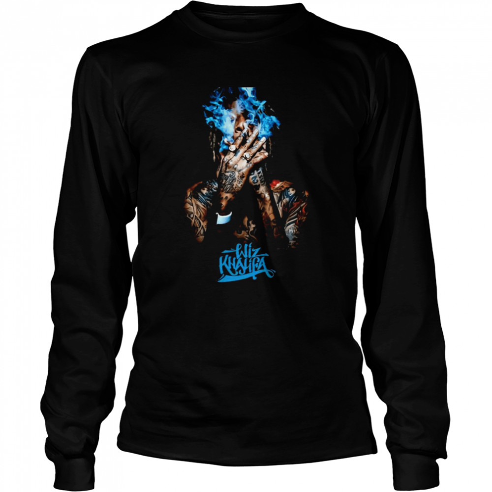 Wiz Rapper Wiz Khalifa Official Face shirt Long Sleeved T-shirt