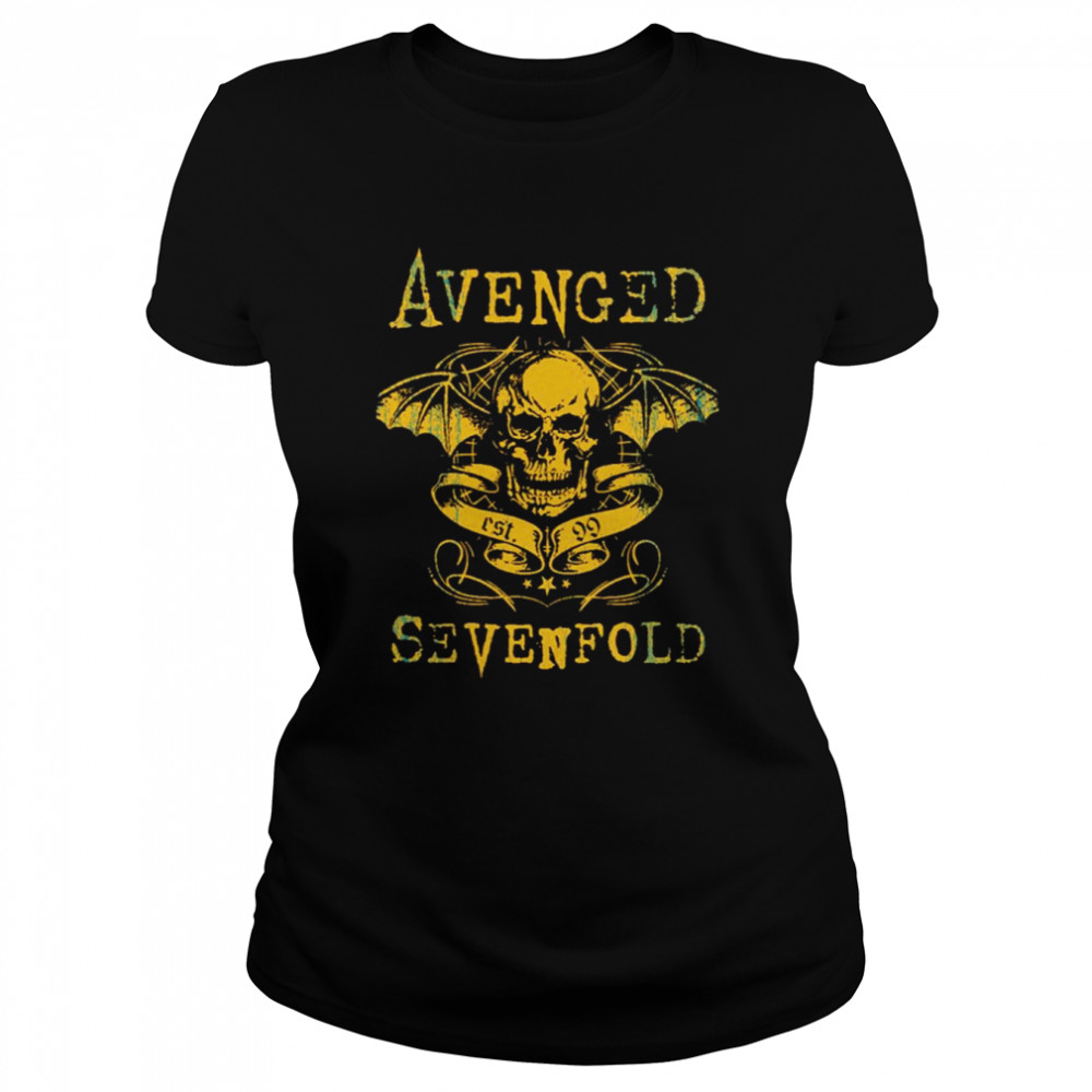 Yellow Design Avenged Sevenfold Band shirt Classic Women's T-shirt