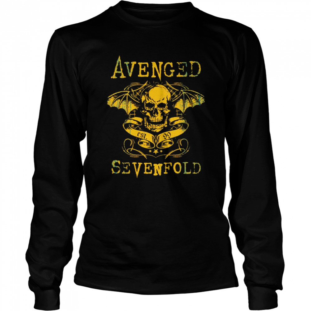 Yellow Design Avenged Sevenfold Band shirt Long Sleeved T-shirt