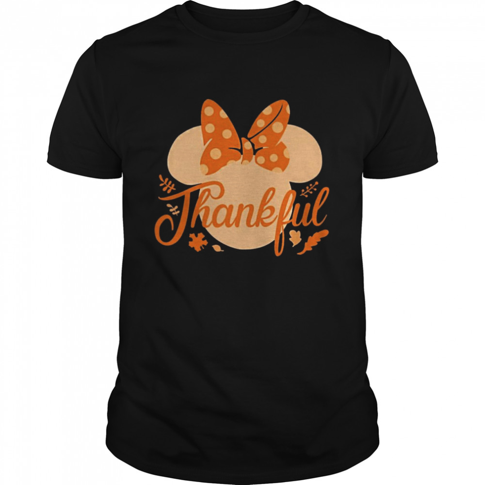 Minnie Mouse Thankful Disney Thanksgiving s Classic Men's T-shirt