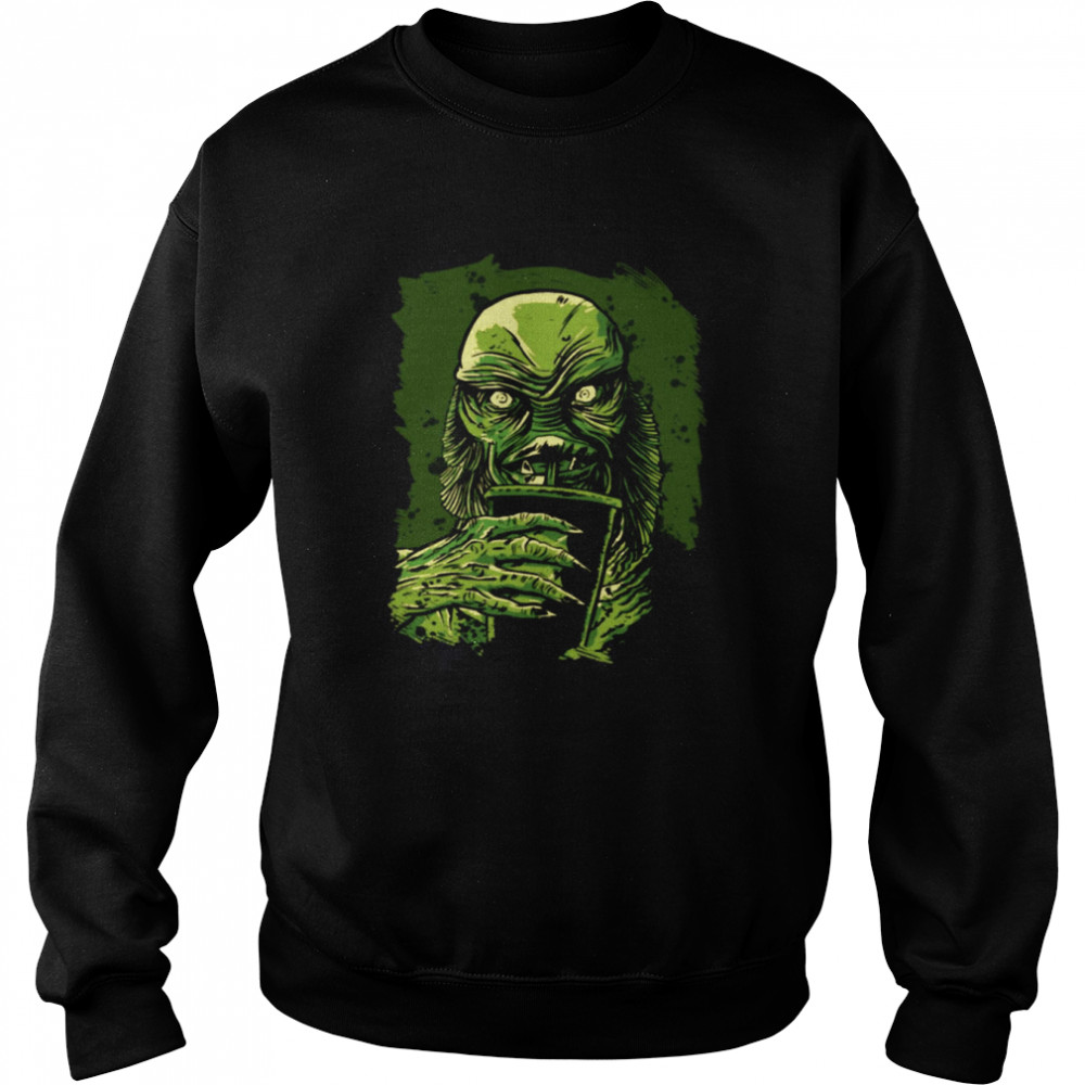 Sunset Movie Night Film Friend Halloween Funny Black Lagoon shirt Unisex Sweatshirt