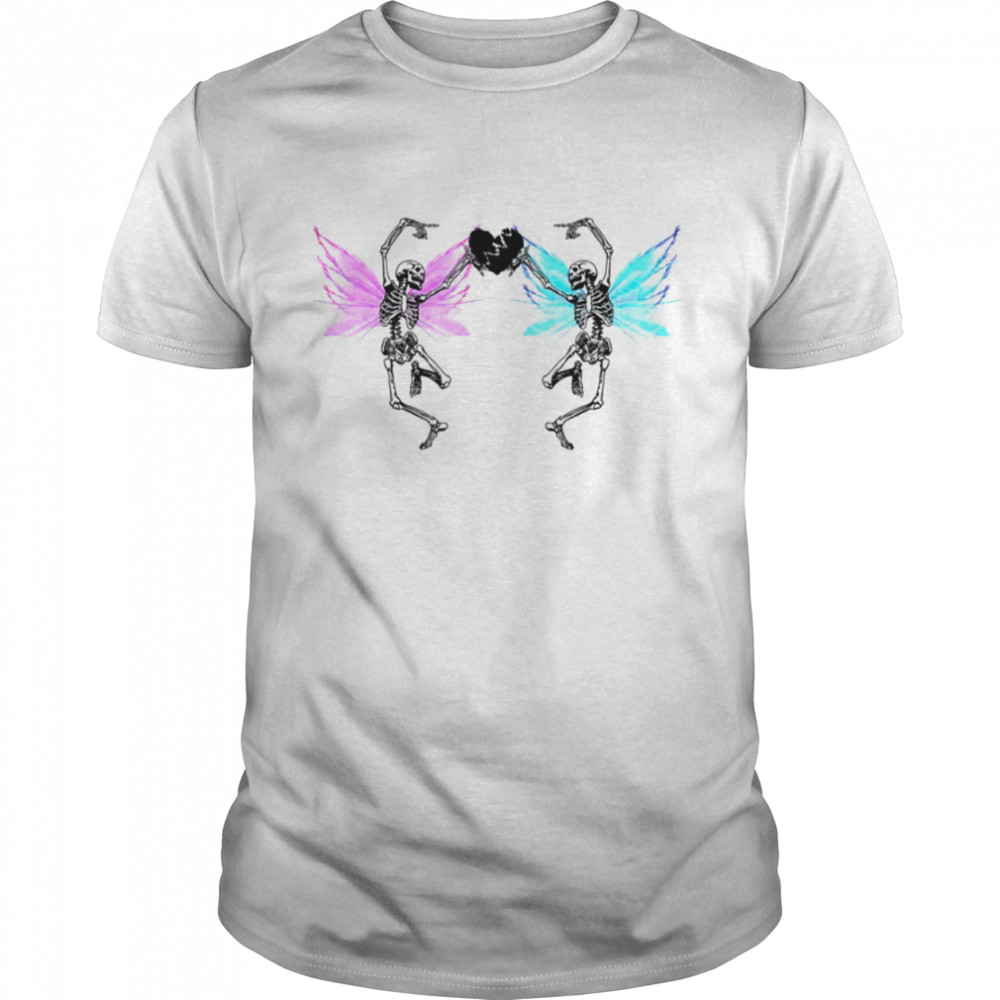 Heart Skeleton Fairy Grunge Fairycore Aesthetic Gothic Cottagecore shirt