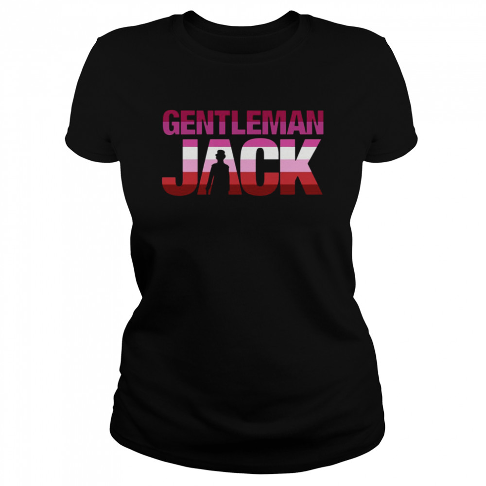 Lesbian Pride With Anne Lister Silhouette Title Gentleman Jack shirt Classic Women's T-shirt