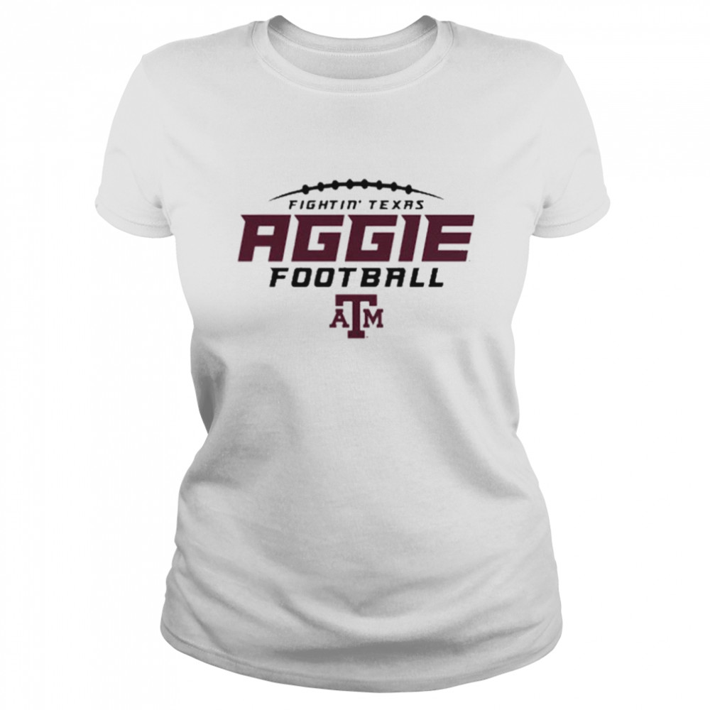 Texas A&M Aggies Top Stitches Football shirt Classic Women's T-shirt