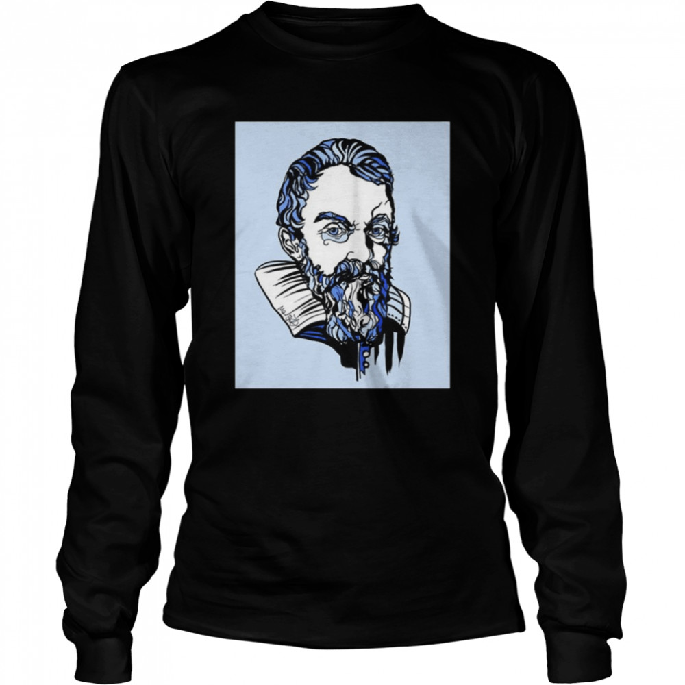 astronomer and physicist graphic galileo galilei shirt long sleeved t shirt