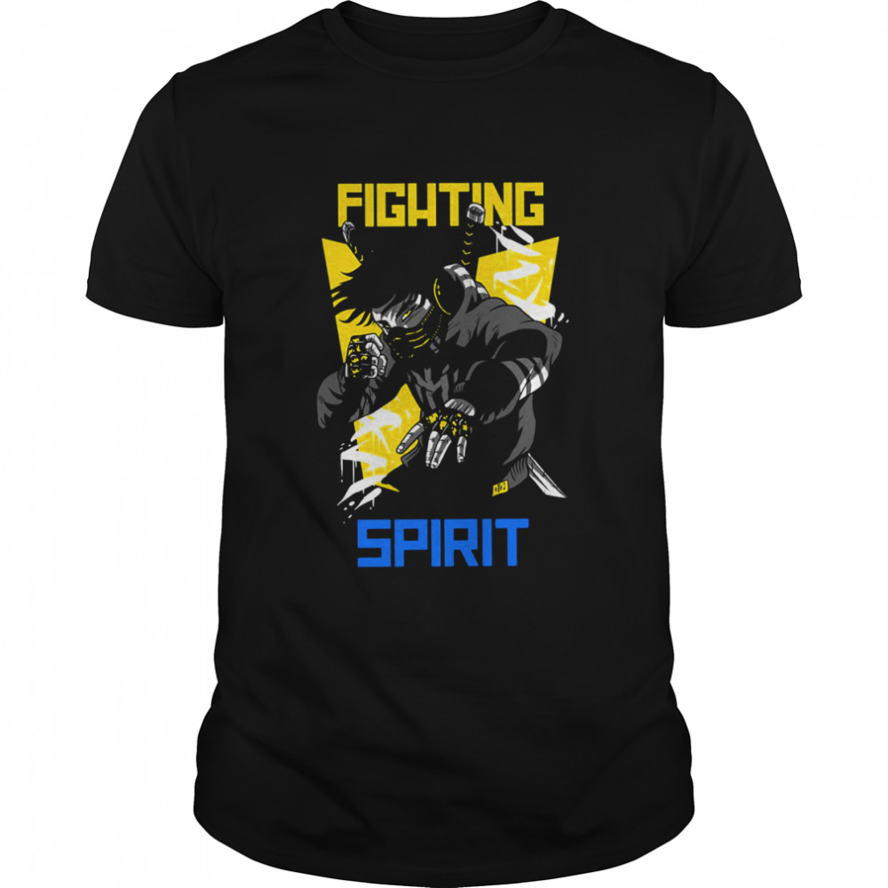 Cool Anime Art Fighting Spirit shirt Classic Men's T-shirt