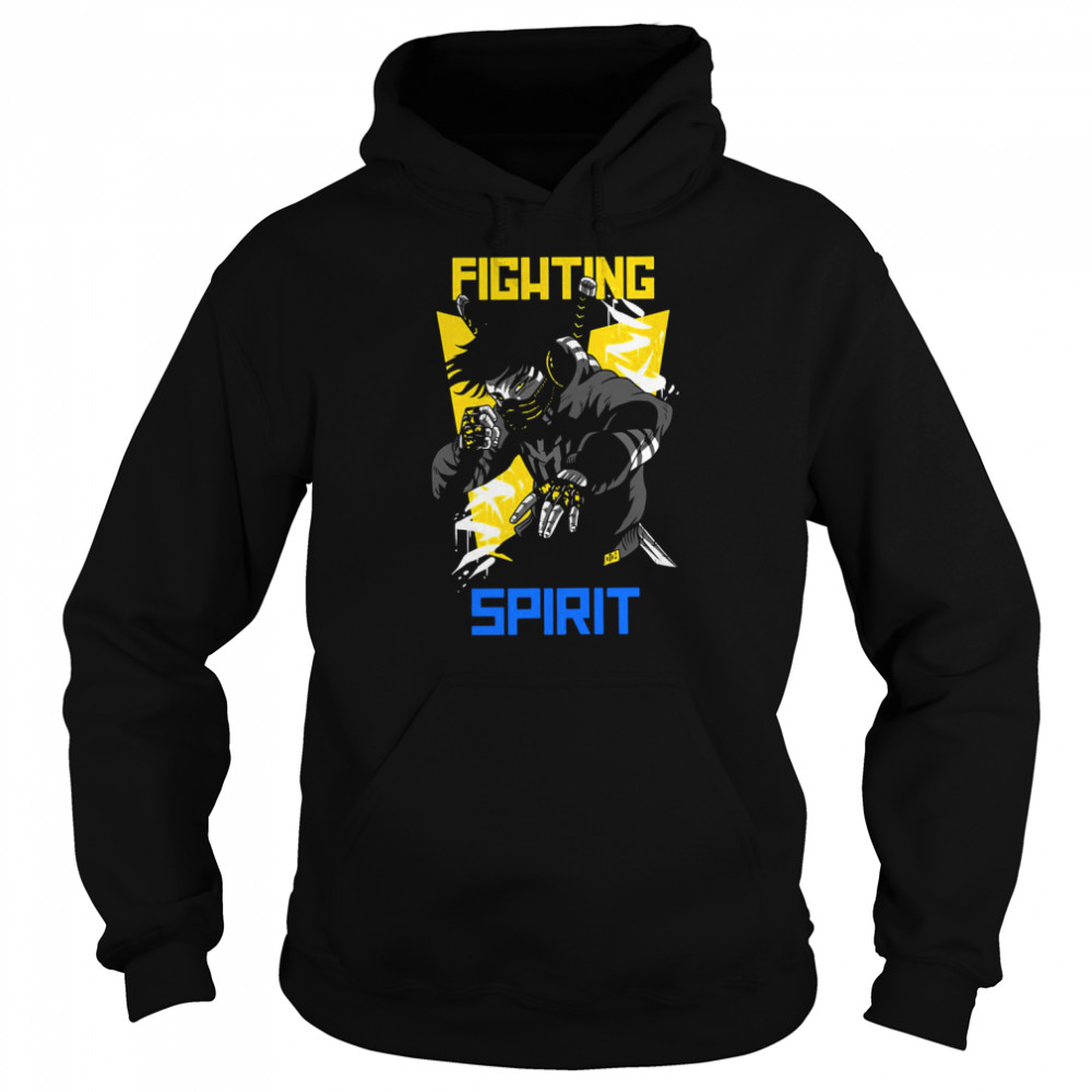 Cool Anime Art Fighting Spirit shirt Unisex Hoodie