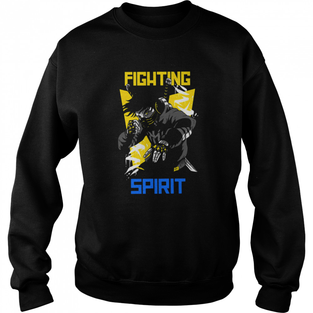 Cool Anime Art Fighting Spirit shirt Unisex Sweatshirt