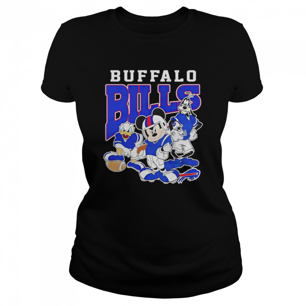 Disney Mickey Mouse And Friends Buffalo Bills T Classic Women's T-shirt