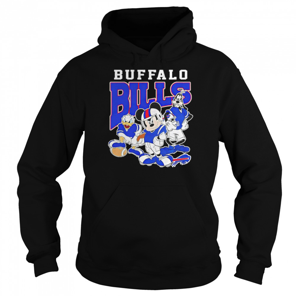 disney mickey mouse and friends buffalo bills t unisex hoodie