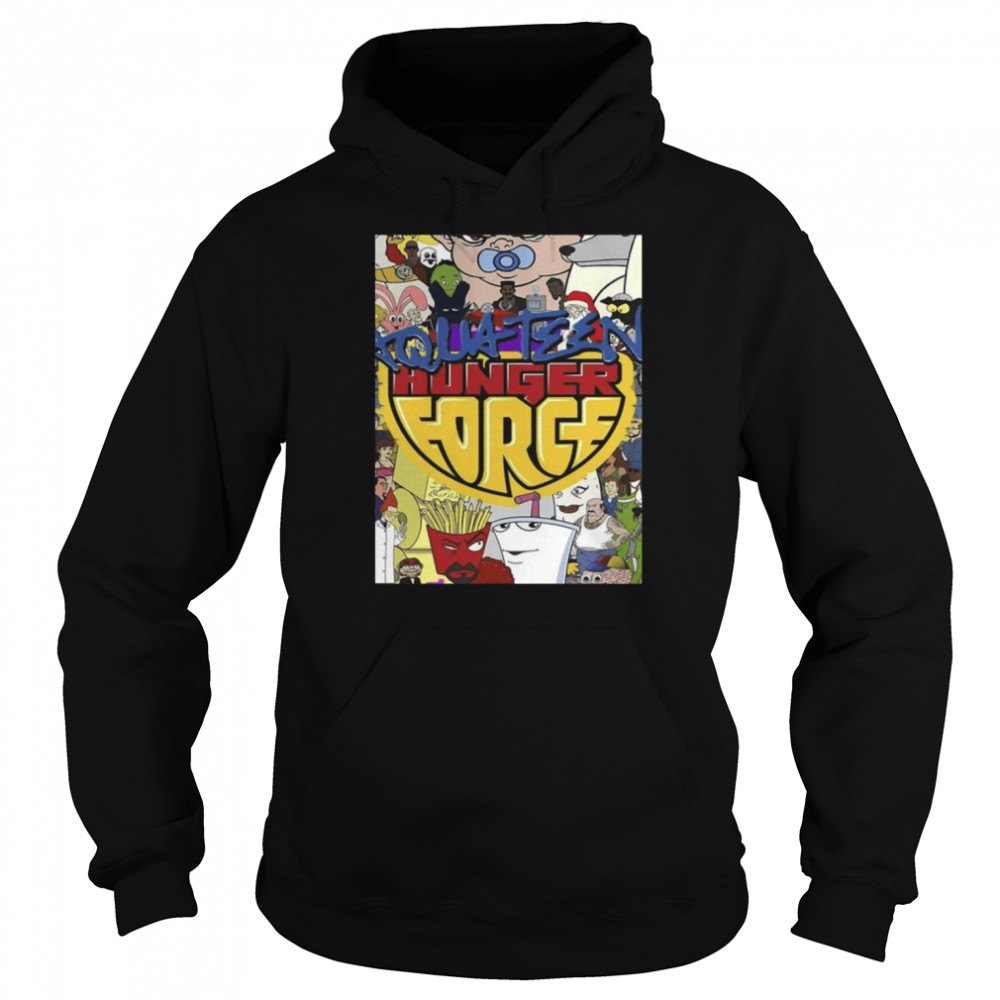 graphic design of aqua teen hunger force shirt unisex hoodie