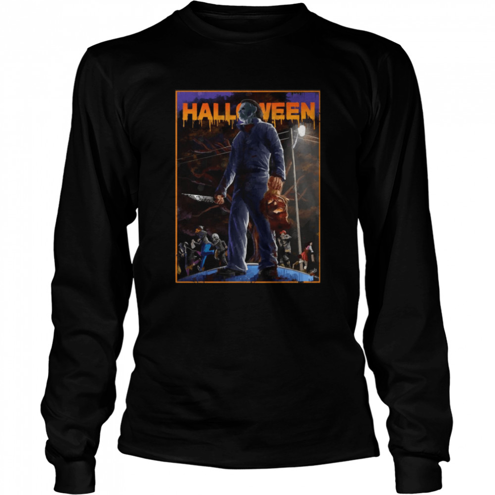 halloween michael myers halloween horror nights s long sleeved t shirt