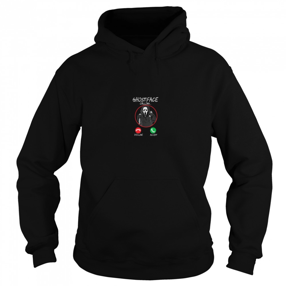 Holiday 365 Halloween Ghost face Calling T- Unisex Hoodie