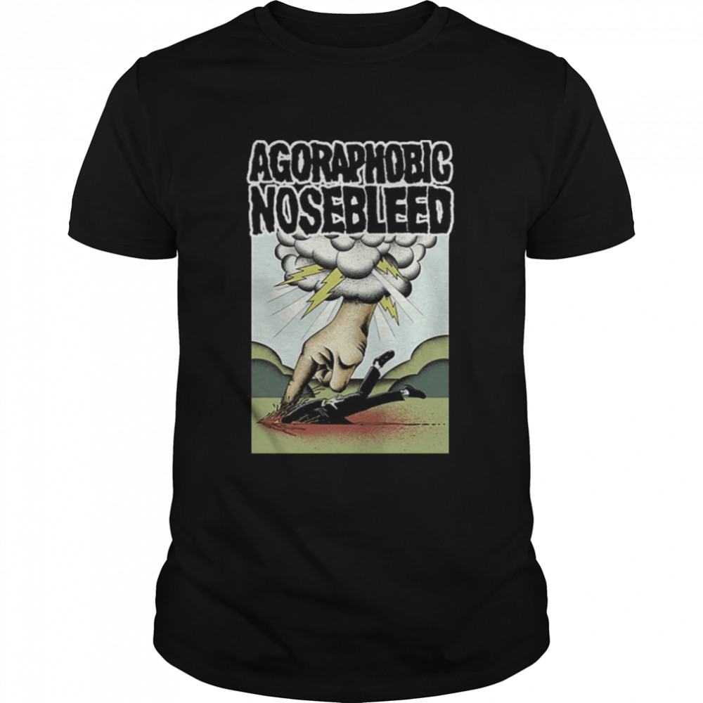 Iconic Design Rock Band Agoraphobic Nosebleed shirt Classic Men's T-shirt