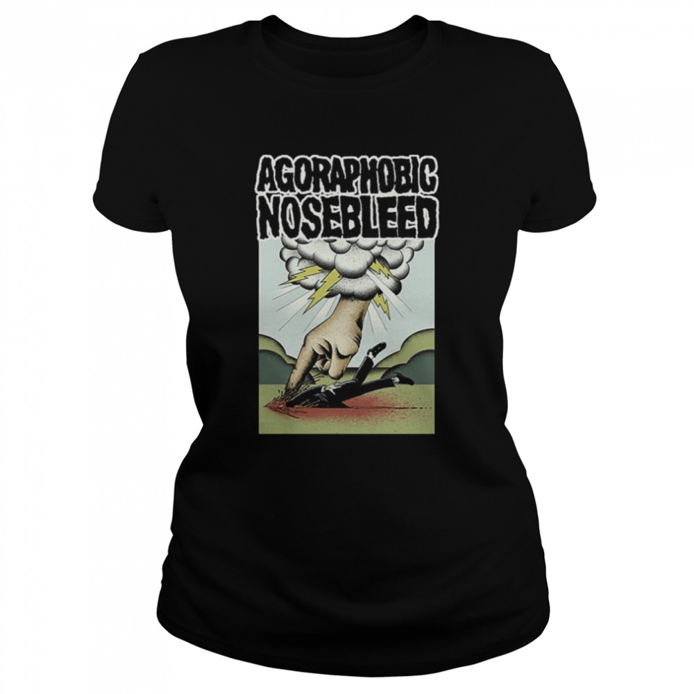 Iconic Design Rock Band Agoraphobic Nosebleed shirt Classic Women's T-shirt