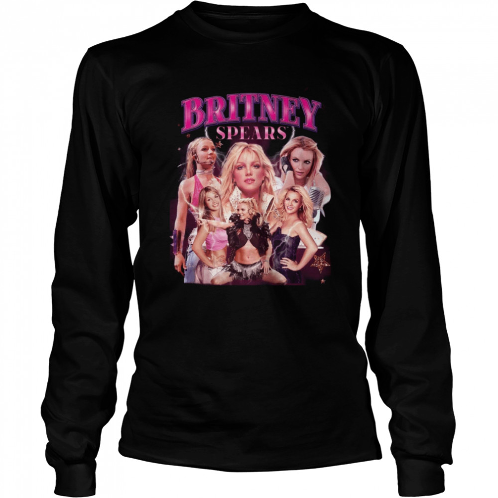 Pop Music Britney Spears Now Watch Me Vintage Bootleg shirt Long Sleeved T-shirt