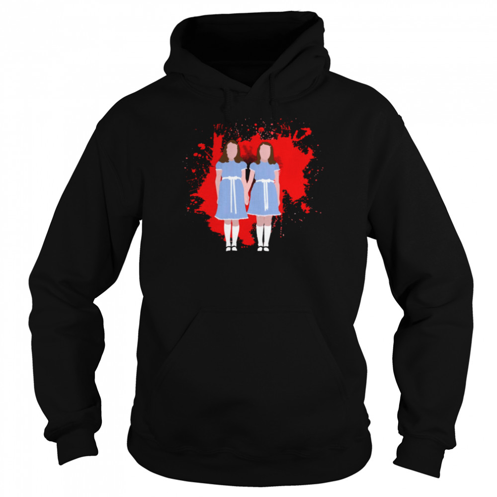Shining Twins Horror Film Halloween Blood Bath shirt Unisex Hoodie