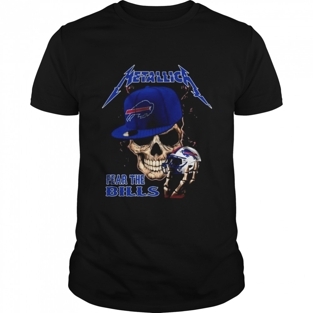 Skull Version Metallica Fear The Buffalo Bills T  Classic Men's T-shirt