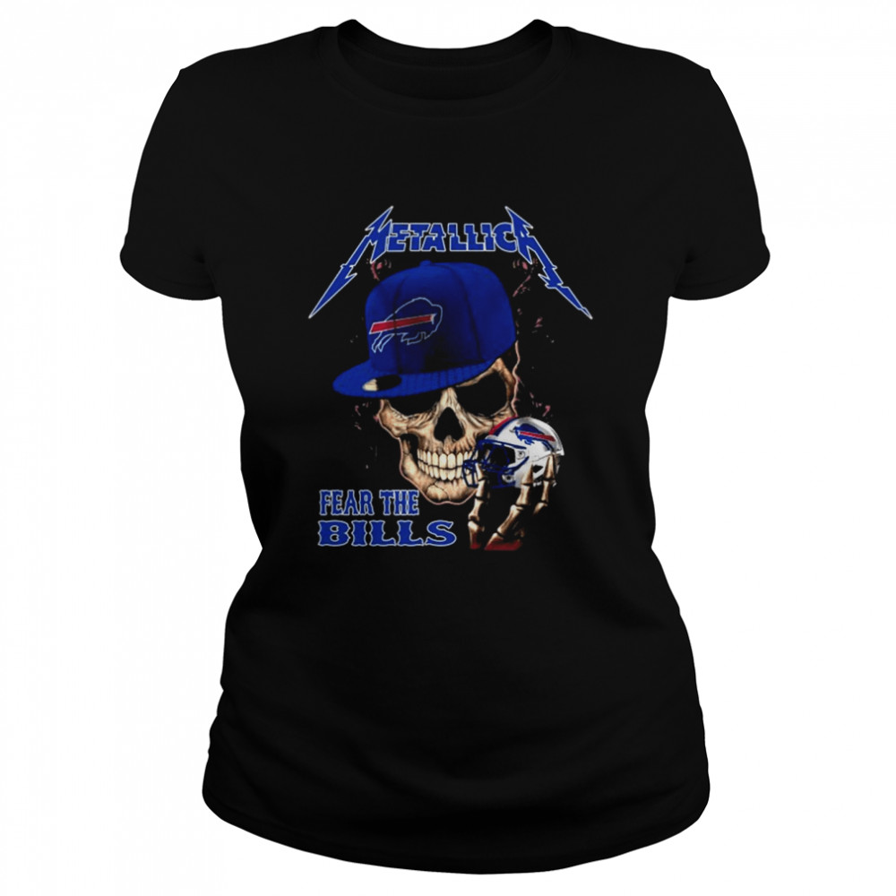 Skull Version Metallica Fear The Buffalo Bills T Classic Women's T-shirt