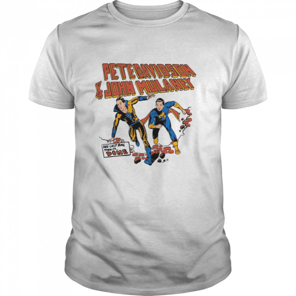 Pete Davidson And John Mulaney Comedy Tour Superheroes Comics shirt Classic Men's T-shirt